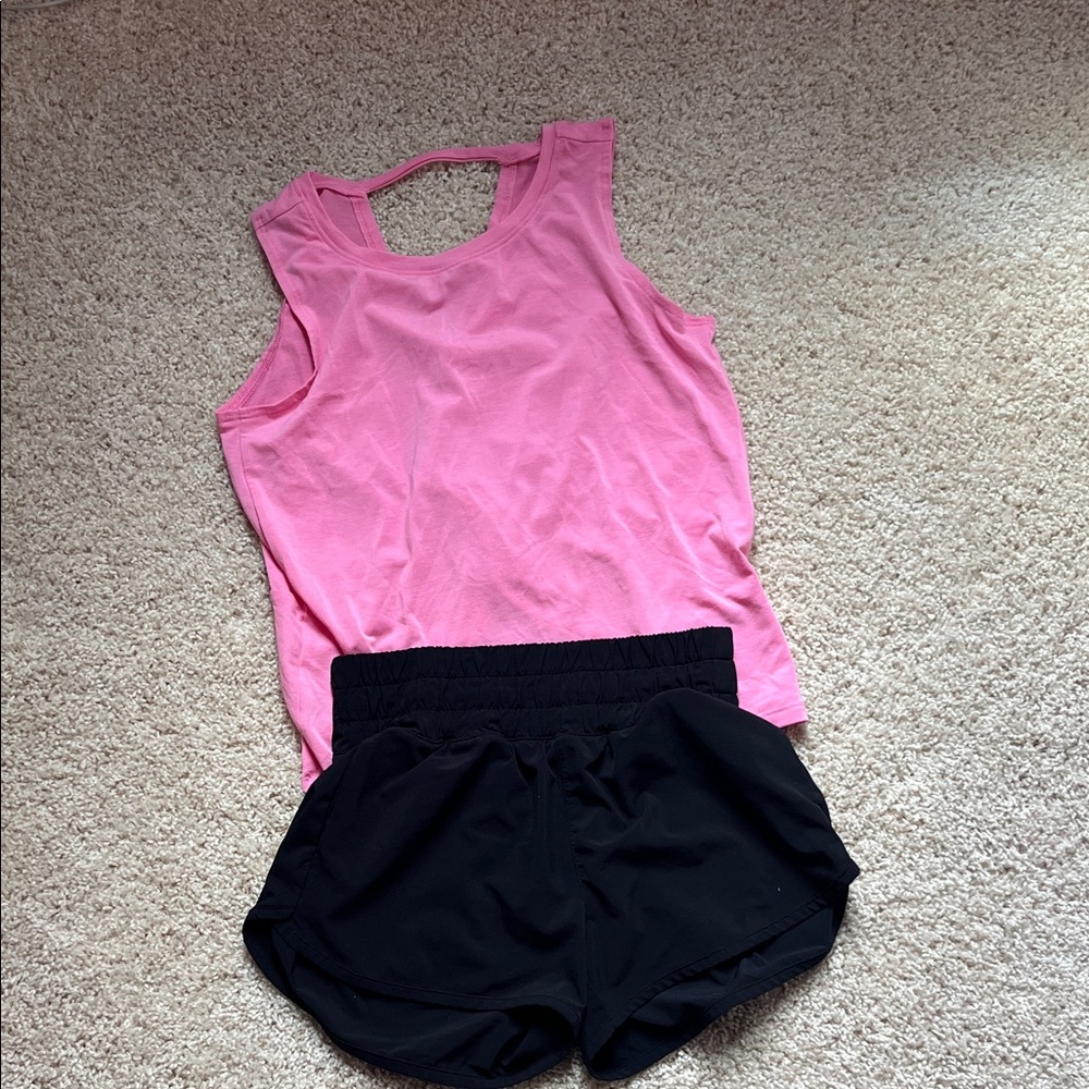 Athleta girls tank and short set